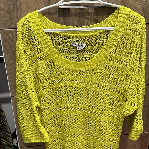 Miss sixty knit dress size small in chartreuse green. - Picture 2 of 4